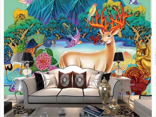 custom 3d p murals wall paper nordic wind forest elk bedroom sofa tv background wall paper for walls papel de parede
custom 3d p murals wall paper nordic wind forest elk bedroom sofa tv background wall paper for walls papel de parede