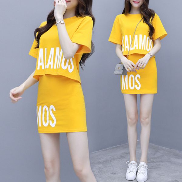 summer korean yellow 2 piece set women mini skirts suits letter fashion short sets for woman slim two piece ladies tracksuit, White
summer korean yellow 2 piece set women mini skirts suits letter fashion short sets for woman slim two piece ladies tracksuit, White
