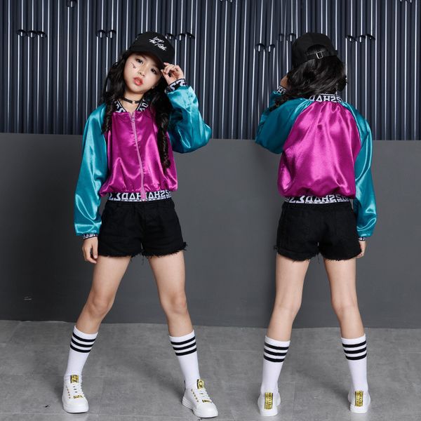 girls ballroom dancing clothes hip hop costumes for kids stage short pant crop dance wear jazz jacket dancewear streetwear, Black;red
girls ballroom dancing clothes hip hop costumes for kids stage short pant crop dance wear jazz jacket dancewear streetwear, Black;red
