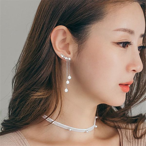 925 sterling silver pearl tassel long drop earrings for women wedding jewelry sterling-silver-jewelry pendientes brincos eh424, Golden
925 sterling silver pearl tassel long drop earrings for women wedding jewelry sterling-silver-jewelry pendientes brincos eh424, Golden