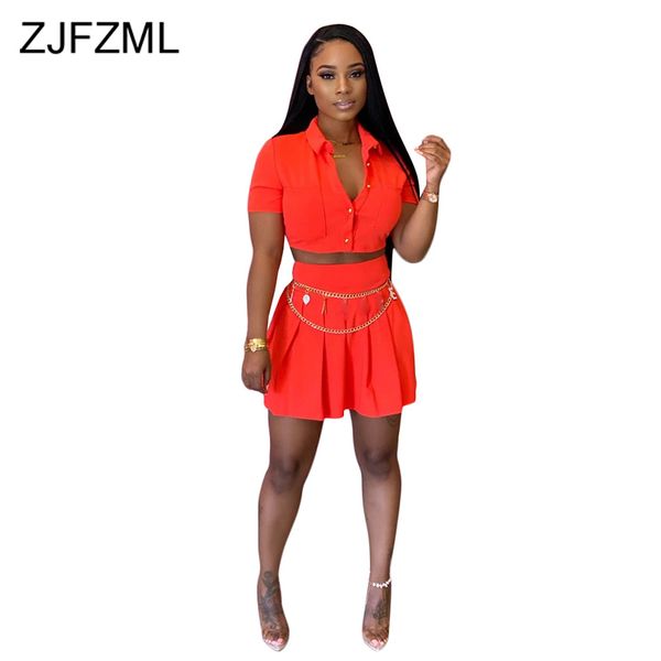 solid 2 piece outfits for women turn down collar short sleeve single-breasted crop and mini pleated skirt summer tracksuit, White
solid 2 piece outfits for women turn down collar short sleeve single-breasted crop and mini pleated skirt summer tracksuit, White