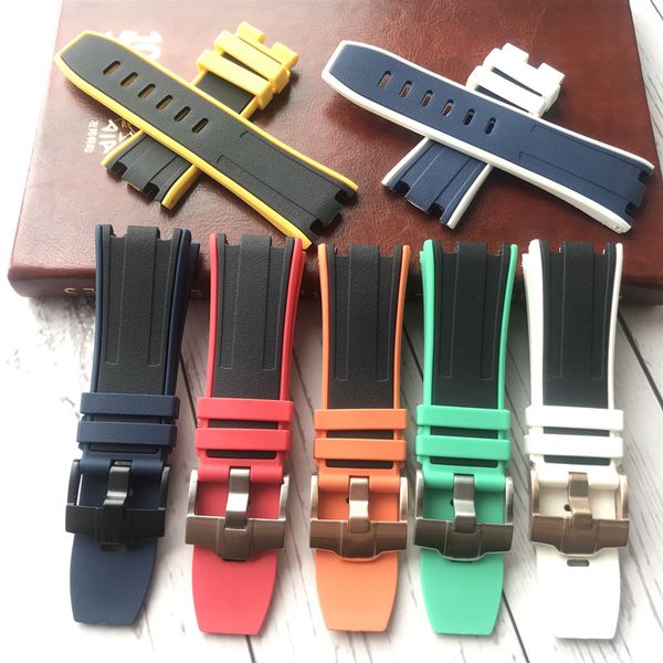 soft watch band 28mm two tone rubber silicone waterproof stainless pin buckle for ap strap bracelet for audemars and piguet, Black;brown
soft watch band 28mm two tone rubber silicone waterproof stainless pin buckle for ap strap bracelet for audemars and piguet, Black;brown