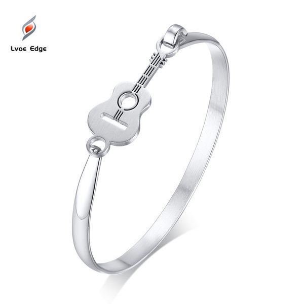 2019 new silver guitar bangle in stainless steel music jewelry cowboy bracelet musician gift, Black
2019 new silver guitar bangle in stainless steel music jewelry cowboy bracelet musician gift, Black