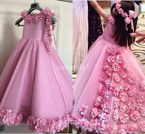 2019 cute pink 3d flora appliques flower girls dresses jewel neck a line first communion dresses girls pageant gown custom made, White;blue
2019 cute pink 3d flora appliques flower girls dresses jewel neck a line first communion dresses girls pageant gown custom made, White;blue