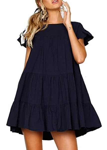 relipop fashion summer dress long sleeve dresses casual short dresses, Black;gray
relipop fashion summer dress long sleeve dresses casual short dresses, Black;gray