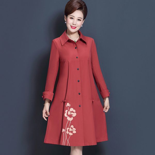 spring new vintage long sleeve medium and long section trench fashion large size l-4xl single breasted print jacket coats womens, Tan;black
spring new vintage long sleeve medium and long section trench fashion large size l-4xl single breasted print jacket coats womens, Tan;black