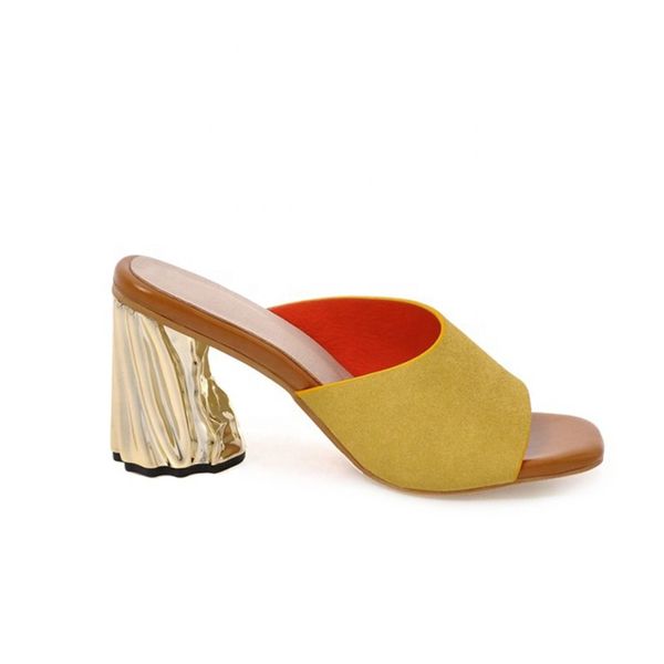 summer yellow grey clear chunky high heels peep toe suede mother large size 43 summer sandals slippers, Black
summer yellow grey clear chunky high heels peep toe suede mother large size 43 summer sandals slippers, Black
