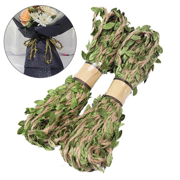 10m leaf natural hessian jute twine rope burlap ribbon set diy craft party decor, Black;white
10m leaf natural hessian jute twine rope burlap ribbon set diy craft party decor, Black;white