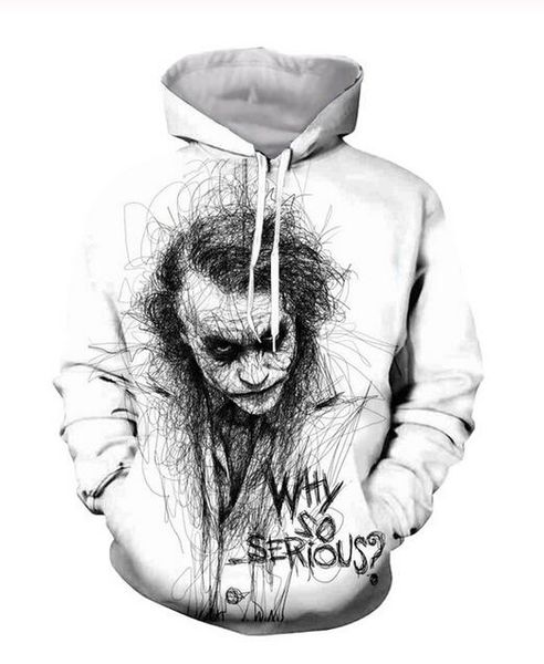 wholesale-new fashion cool sweatshirt hoodies 3d print mens womens casual joker style streetwear clothes k0261, Black
wholesale-new fashion cool sweatshirt hoodies 3d print mens womens casual joker style streetwear clothes k0261, Black