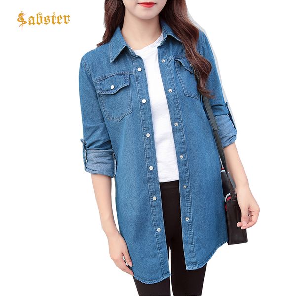 long denim jacket women 2018 new arrived women's jeans jackets soild female coat casual turn down collar women outwear xz387, Black;brown
long denim jacket women 2018 new arrived women's jeans jackets soild female coat casual turn down collar women outwear xz387, Black;brown