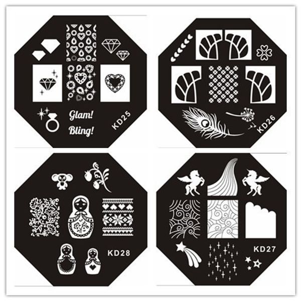 new fashion kd series nail plates nail art stamping image plate not konad plate,new designs nail template, White
new fashion kd series nail plates nail art stamping image plate not konad plate,new designs nail template, White