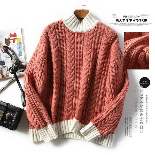loose comfortable warm good quality 95% wool thick high neck long sleeve women winter sweater new, White;black
loose comfortable warm good quality 95% wool thick high neck long sleeve women winter sweater new, White;black