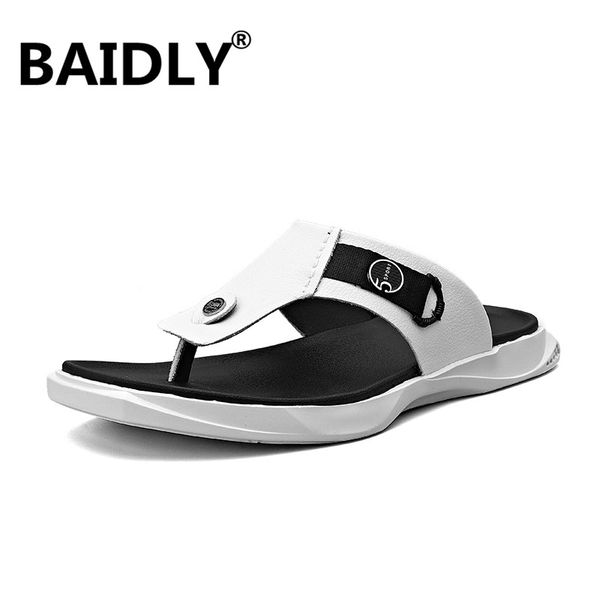genuine leather shoes men fashion men flip flops trendy anti-slip cow leather men's casual shoes classic massage beach slippers, Black
genuine leather shoes men fashion men flip flops trendy anti-slip cow leather men's casual shoes classic massage beach slippers, Black