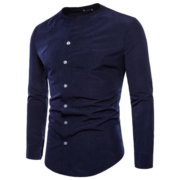 2019 new man unique asymmetric inclined buckle design streetwear fashion solid camisa masculina comfortable long-sleeve shirt, White;black
2019 new man unique asymmetric inclined buckle design streetwear fashion solid camisa masculina comfortable long-sleeve shirt, White;black