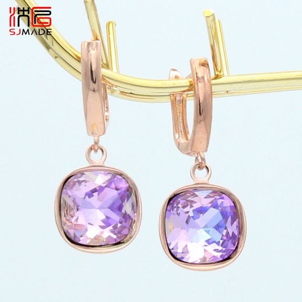 sjmade fashion korean elegant colorful square crystal dangle earrings 585 rose gold white gold eardrop for women jewelry gift, Golden
sjmade fashion korean elegant colorful square crystal dangle earrings 585 rose gold white gold eardrop for women jewelry gift, Golden
