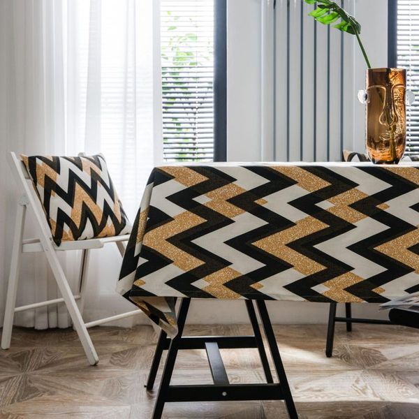 golden corrugated printed tablecloth bohemian living room home dining table cloth cotton linen table cover
golden corrugated printed tablecloth bohemian living room home dining table cloth cotton linen table cover