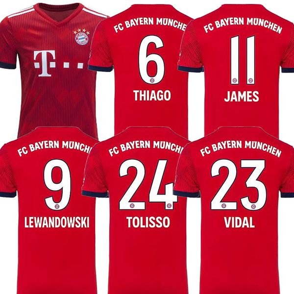 18/19 Thailand Bayern Munich Jerseys 25 MULLER Jersey 11 JAMES RODRIGUEZ 32 KIMMICH home Soccer Shirt Customizable cheap and fine
18/19 Thailand Bayern Munich Jerseys 25 MULLER Jersey 11 JAMES RODRIGUEZ 32 KIMMICH home Soccer Shirt Customizable cheap and fine