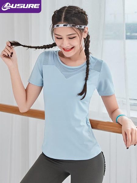 lusure half-sleeved women's quick-drying t-shirt yoga clothes slim high elastic breathable running fitness short-sleeved, Black;blue
lusure half-sleeved women's quick-drying t-shirt yoga clothes slim high elastic breathable running fitness short-sleeved, Black;blue