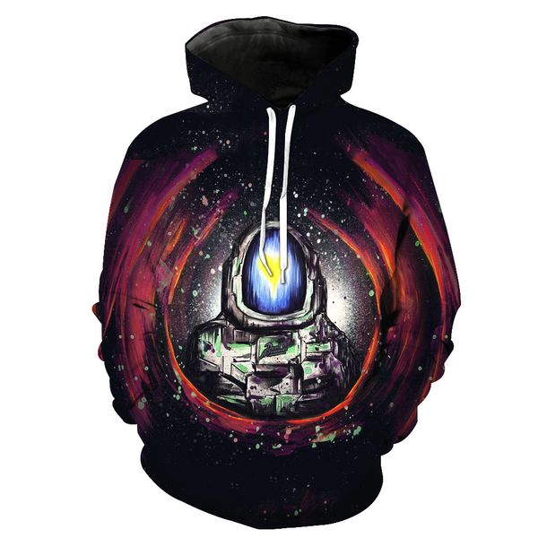 hand-painted astronauts'printed hat-pocket cover men's guard clothes for foreign trade printing blouse hoodies, Black
hand-painted astronauts'printed hat-pocket cover men's guard clothes for foreign trade printing blouse hoodies, Black