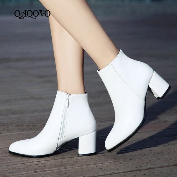 white black women boots comfy square high heel ankle boots fashion pointed toe zipper autumn winter ladies shoes 2019
white black women boots comfy square high heel ankle boots fashion pointed toe zipper autumn winter ladies shoes 2019