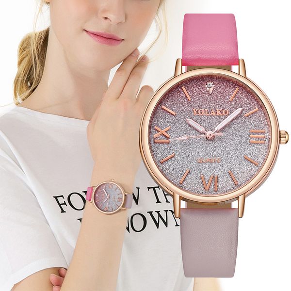 dropshipping yolako fashion simple gradient dial with diamond belt ladies quartz watch fashion style woman discount low price, Slivery;brown
dropshipping yolako fashion simple gradient dial with diamond belt ladies quartz watch fashion style woman discount low price, Slivery;brown