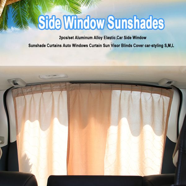 2pcs/set aluminum alloy elastic car rear window sunshade curtains auto windows curtain sun visor blinds cover car-styling s,m,l
2pcs/set aluminum alloy elastic car rear window sunshade curtains auto windows curtain sun visor blinds cover car-styling s,m,l