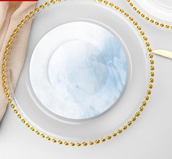 27cm round bead dishes glass plate with gold/ silver/ clear beaded rim round dinner service tray wedding table decoration gga3206
27cm round bead dishes glass plate with gold/ silver/ clear beaded rim round dinner service tray wedding table decoration gga3206