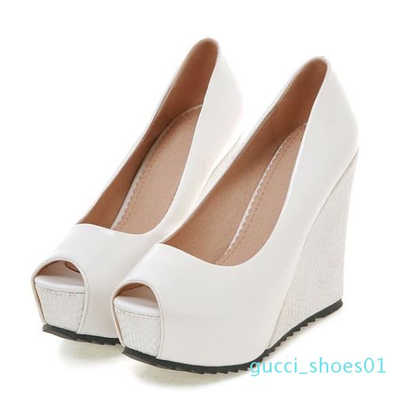 with box size 33 to 42 high heel bridal wedding shoes peep toe platform wedges pink white designer pumps g01, Black
with box size 33 to 42 high heel bridal wedding shoes peep toe platform wedges pink white designer pumps g01, Black