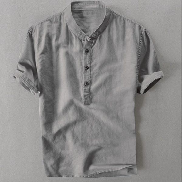 feitong camisas solid shirt blouse summer men's cool and thin breathable collar hanging dyed gradient cotton shirts for men, White;black
feitong camisas solid shirt blouse summer men's cool and thin breathable collar hanging dyed gradient cotton shirts for men, White;black