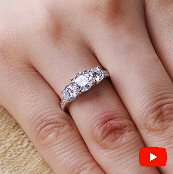 sona not fake fine engraving s925 sterling silver diamond custom ring original design 925 round cut 4 claws j190714, Slivery;golden
sona not fake fine engraving s925 sterling silver diamond custom ring original design 925 round cut 4 claws j190714, Slivery;golden