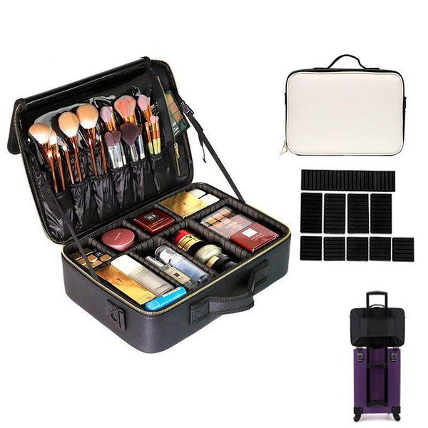 pu leather professional empty makeup organizer bolso mujer cosmetic case travel storage bag suitcases fornecedores
pu leather professional empty makeup organizer bolso mujer cosmetic case travel storage bag suitcases fornecedores
