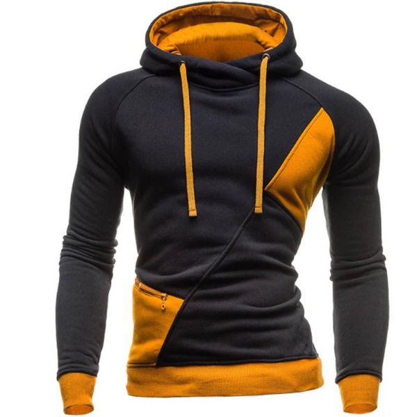 2017 winter autumn mixed color hoodie men's fashion pullover sportswear sportswear men's sportswear. size s-2xl, Black 
2017 winter autumn mixed color hoodie men's fashion pullover sportswear sportswear men's sportswear. size s-2xl, Black
