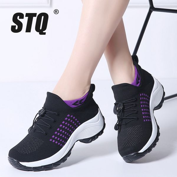 stq 2019 spring women flat platform sneakers for women breathable mesh black sneakers shoes ladies laces for sock 1855
stq 2019 spring women flat platform sneakers for women breathable mesh black sneakers shoes ladies laces for sock 1855