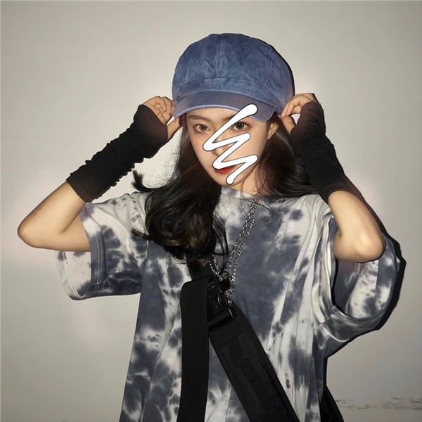 bffeng cool and handsome hong kong-style tie-dyed short-sleeved pullover base shirt women's loose versatile pullover casual t-shirt stu, White
bffeng cool and handsome hong kong-style tie-dyed short-sleeved pullover base shirt women's loose versatile pullover casual t-shirt stu, White