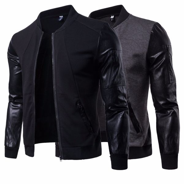2019 spring stylish men fashion zipper slim collarjacket long sleeve casual outwear coat pu leather motorcycle punk clothes, Black;brown
2019 spring stylish men fashion zipper slim collarjacket long sleeve casual outwear coat pu leather motorcycle punk clothes, Black;brown