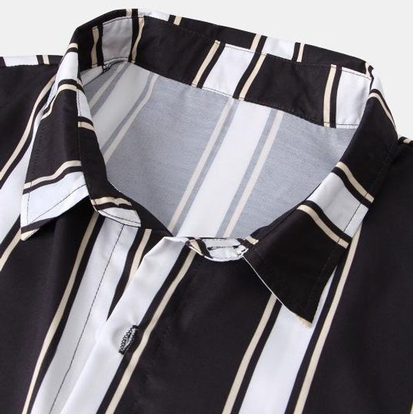 striped t shirts male clothing fashion mens designer casual shirts single breasted cardigan short sleeved, White;black
striped t shirts male clothing fashion mens designer casual shirts single breasted cardigan short sleeved, White;black