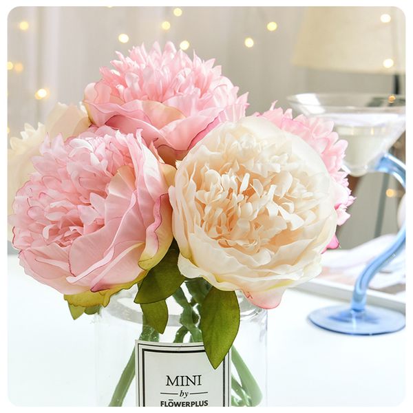 5 heads artificial flowers european peony bouquet for wedding decorationsilk peonies home party decor fake flowers
5 heads artificial flowers european peony bouquet for wedding decorationsilk peonies home party decor fake flowers