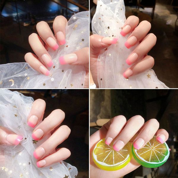 24pcs/set new fashion cute fake nails tips square type finish design finger nail art manicure diy decor gift cj666, Black
24pcs/set new fashion cute fake nails tips square type finish design finger nail art manicure diy decor gift cj666, Black
