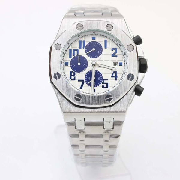 audemar pigue luxury mens watches men vk chronography quartz movement royal oak series mens watch 15400 steel strap mens sport watches, Slivery;brown
audemar pigue luxury mens watches men vk chronography quartz movement royal oak series mens watch 15400 steel strap mens sport watches, Slivery;brown