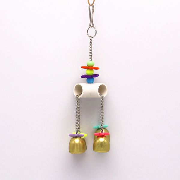 middle size parrot small bell gnaw toys sound crisp and melodious group hair