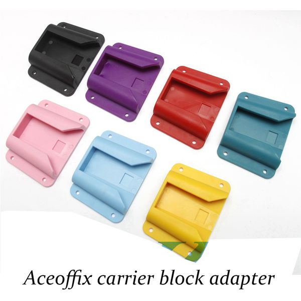 

abs 7colors carrier block adapter for brompton bike folding bicycle bag cargo rack front carrier block super light