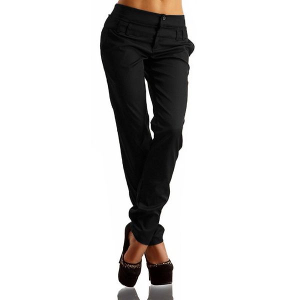 women high waist buttons ol ladies long pants casual skinny leggings pencil trousers plus size, Black;white
women high waist buttons ol ladies long pants casual skinny leggings pencil trousers plus size, Black;white