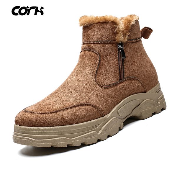 cork men boots casual winter shoes solid color plush inside male boots men shoes keep warm waterproof winter snow, Black
cork men boots casual winter shoes solid color plush inside male boots men shoes keep warm waterproof winter snow, Black