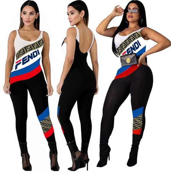 women designer brand jumpsuits rompers club scoop neck sleeveless backless panelle leggings pants ankle-length summer clothes
women designer brand jumpsuits rompers club scoop neck sleeveless backless panelle leggings pants ankle-length summer clothes