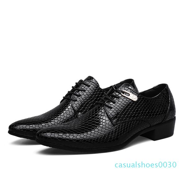 new artificial snake leather men oxford shoes lace up casual business men pointed shoes brand wedding dress boat, Black
new artificial snake leather men oxford shoes lace up casual business men pointed shoes brand wedding dress boat, Black