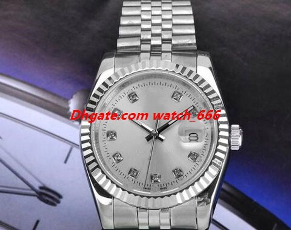 new version luxury watch 36mm/27mm steel gold automatic diamonds fluted bezel jubilee bracelet 126233 fashion men's watches wristwatch, Slivery;brown
new version luxury watch 36mm/27mm steel gold automatic diamonds fluted bezel jubilee bracelet 126233 fashion men's watches wristwatch, Slivery;brown