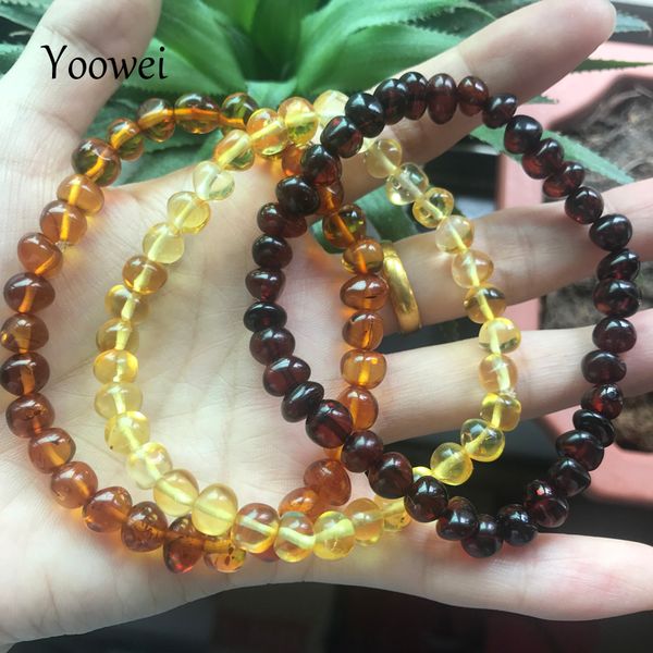 yoowei 6mm natural amber bracelet for gift 100% genuine bead original irregular amber jewelry supplier wholesale supplier, Golden;silver
yoowei 6mm natural amber bracelet for gift 100% genuine bead original irregular amber jewelry supplier wholesale supplier, Golden;silver
