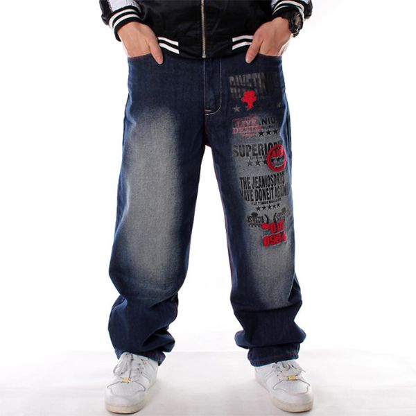 hip hop loose embroidery mens baggy flared painted jeans for men fashion street dance plus size joggers big and tall skate pants, Blue
hip hop loose embroidery mens baggy flared painted jeans for men fashion street dance plus size joggers big and tall skate pants, Blue