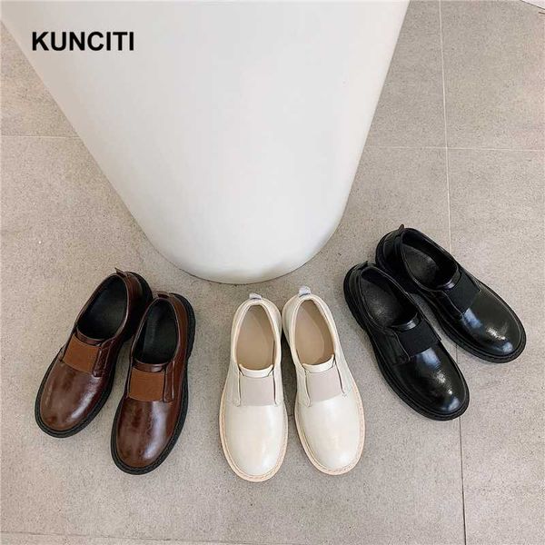 2020 kunciti genuine leather women's shoes new designer flats shoes women round toe slip on loafers spring f055, Black
2020 kunciti genuine leather women's shoes new designer flats shoes women round toe slip on loafers spring f055, Black