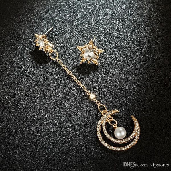 asymmetrical star moon earrings women temperament fashion long earrings personality new cute earrings for selling eardrops, Silver
asymmetrical star moon earrings women temperament fashion long earrings personality new cute earrings for selling eardrops, Silver